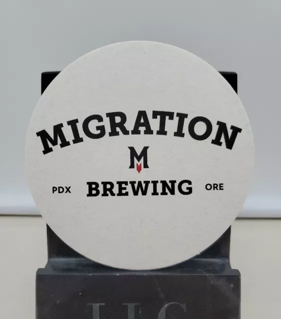 Beer Bar Coaster ~ MIGRATION Brewery ~ PORTLAND, OREGON - Straight Outta PDX IPA
