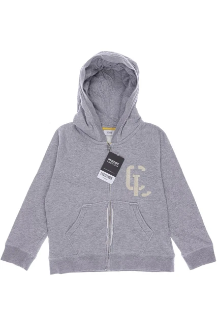 Felpe con cappuccio e maglione chiusi bambina taglia EU 128 cotone grigio #a4dcbd6