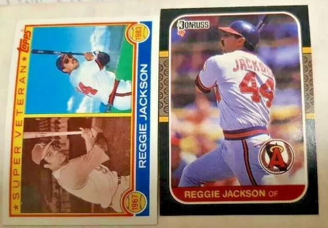 Reggie Jackson *HOF* Base / Insert Singles -You Pick -Topps, Fleer Donruss, etc