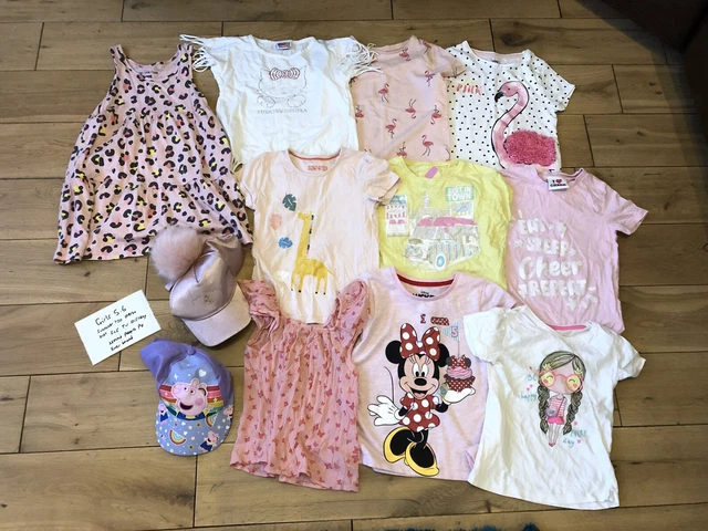 Girls age 5-6 years summer clothes bundle River Island Peppa pig TU dress tops
