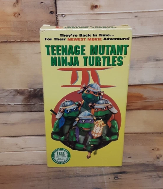 TEENAGE MUTANT NINJA Turtles III VHS VCR Video Tape Used Movie Cartoon