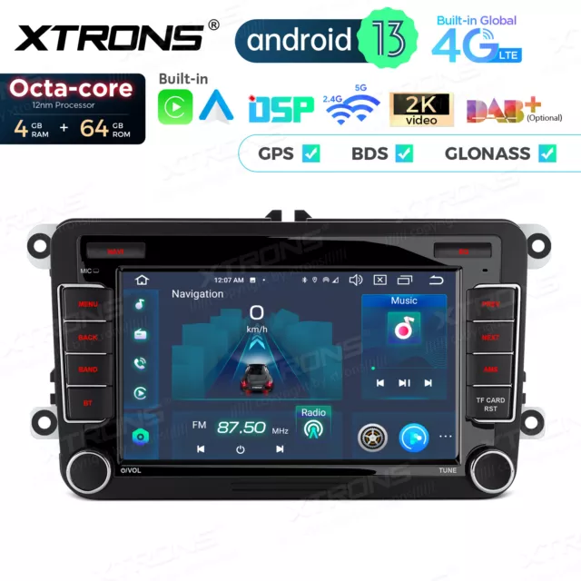 XTRONS Octa Core Android 13 Autoradio 64GB GPS Für VW Golf 5 6 Bora EOS Jetta T5