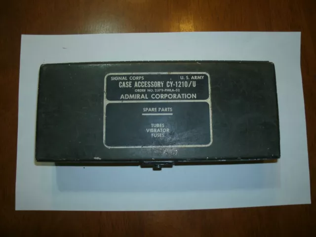 Military radio aluminum spares box