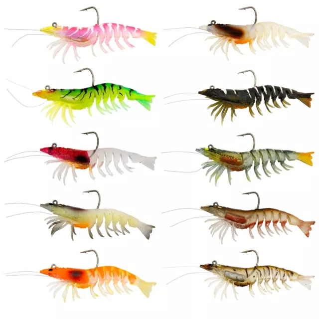 3 Inch Zerek Absolute Shrimp Soft Plastic Fishing Lure - 9gm Prawn Lure