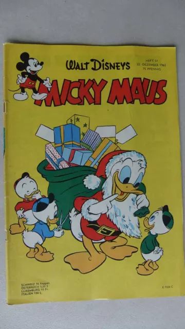 Micky Maus Heft Nr. 51 / 1962