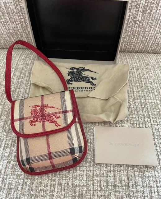 Burberry Lipstick Pouch Military Red NWT & Box $250.00