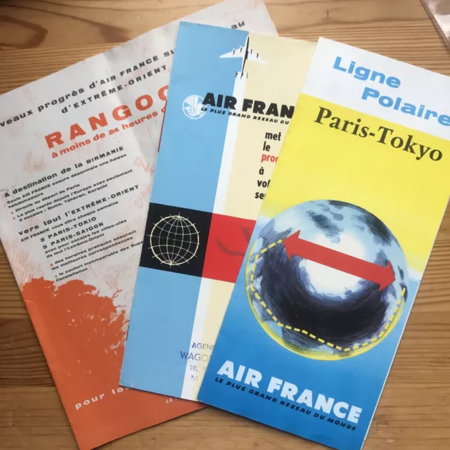 Lot 3 Publicités Air France Années 50