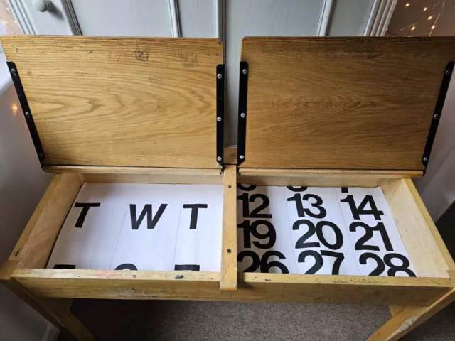☆ Scrivania scuola doppia in legno super vintage per bambini - CONSEGNA ☆