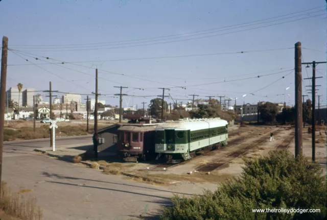 LAMTA Pacific Electric Blimp Trolley #1543 1960 35mm Original Ektachrome Slide