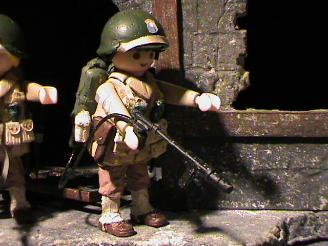 PLAYMOBIL PERSONNALISÉ WW2 SOLDAT DE L'ARMÉE AMÉRICAINE TANKISTE