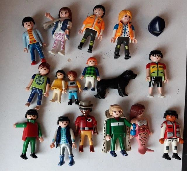 playmobil lot personnages thèmes divers; enfants, famille