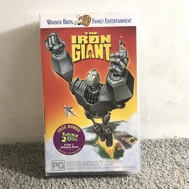THE IRON GIANT VHS Video Tape/retro/collectable/classic/kids Movie/cult