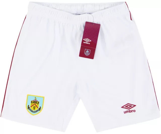 Burnley Football Short Garçons Tout Tailles Domicile Kit Blanc Umbro