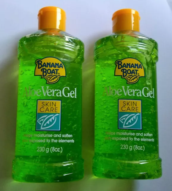 2x Banana Boat Aloe Vera After Sun Gel 230g Each Bottle - *Fast Delivery*