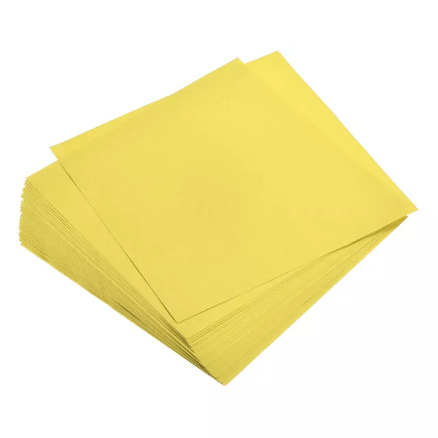 200 Sheets 6x6 Inch Origami Paper Double Sided Lemon Yellow Square Sheet