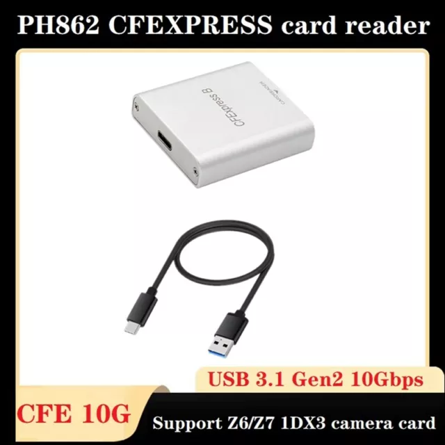 High-Speed Laptop Card Reader for Z6/Z7 1DX3 Cameras Card V2O22052