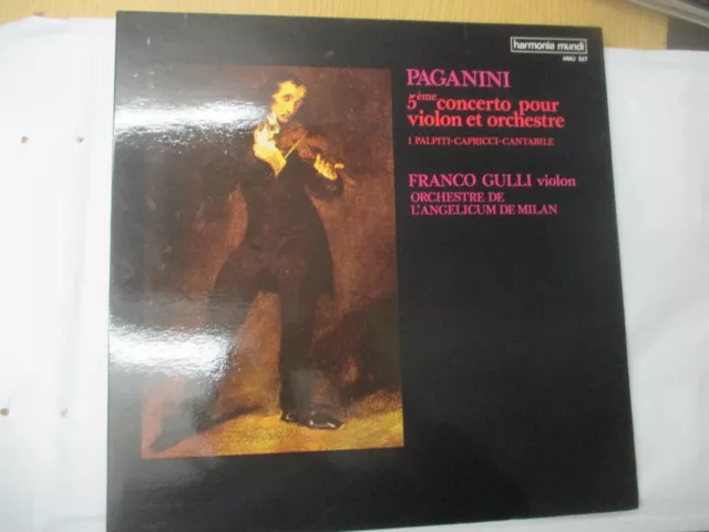 LP 33 T  LP  Paganini 5ème Concerto pour Violon et Orchestre  Franco Gulli