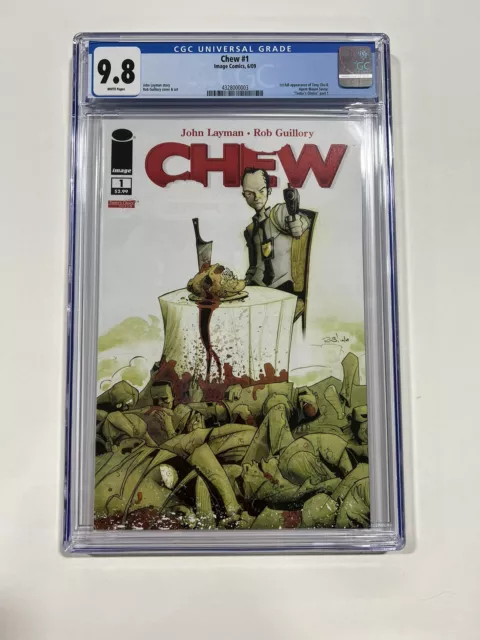 Chew #1 CGC 9.8 White Pages Image Comics NM/MT Hot Key Grail First Printing 1st
