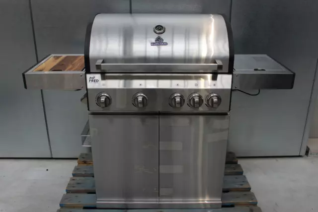 Burnhard Big Fred 4-Brenner Gasgrill Deluxe Gartengrll Grillwagen SIEHE FOTOS