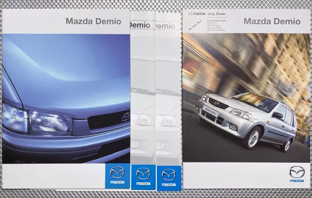 2x Mazda Demio brochure German 1998/2001 bundle!