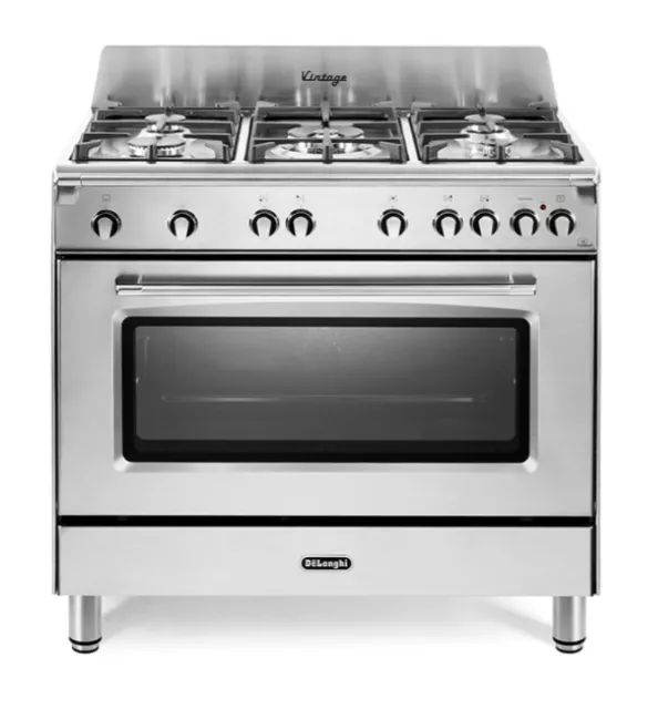 Delonghi MGV965XXED2 Cuisine 90X60 5 Feux Triple Couronne Four 6 Fonctions Inox