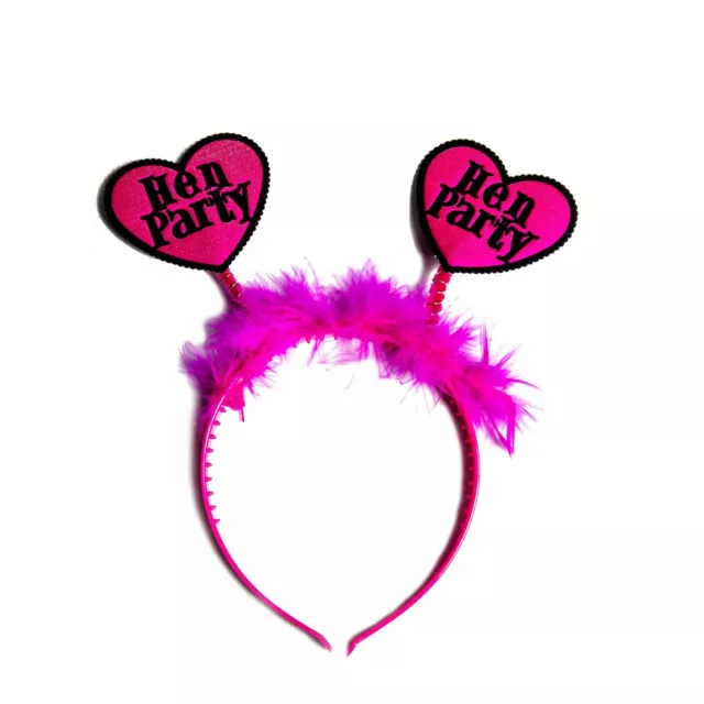 Head Boppers Hen Party Girls Ladies Night Out Stag Do Headband Pink Accessories