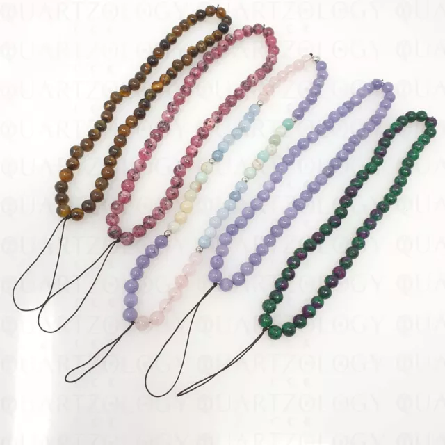 Phone Lanyard Mobile Phone Strap Mobile Phone Chain Crystal Stone Beads Lanyard