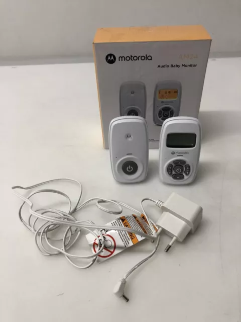 Motorola Baby MBP24 Babyphone Audio - Digital Babyfon - Blanco, incompleto
