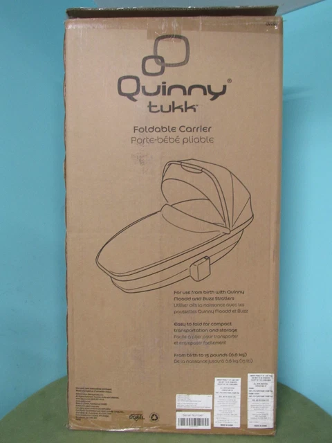 QUINNY Tukk Foldable Baby Carrier- Natural Delight - CV256BFV - BRAND NEW