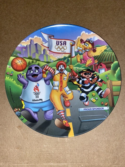 Vintage 1996 Atlanta USA Olympics McDonald’s Commemorative Plate Proud Sponsor