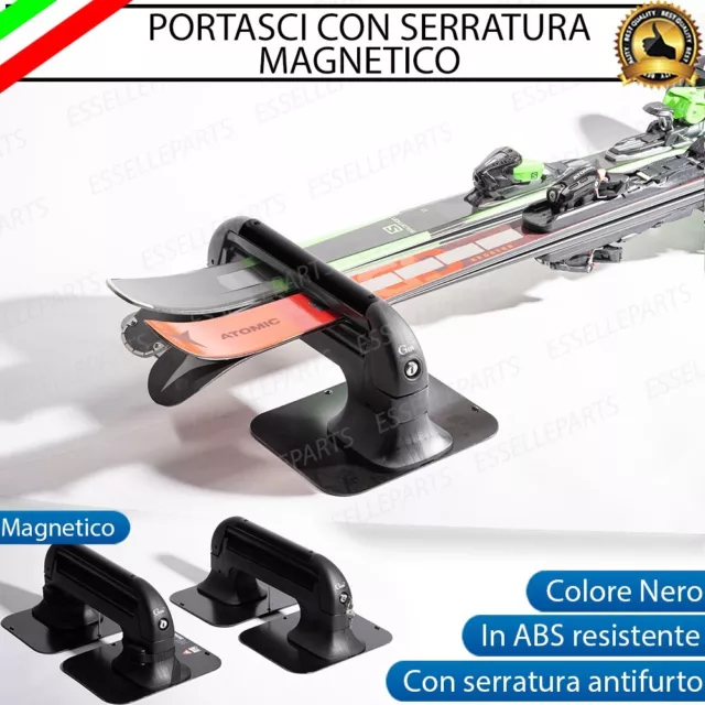 Portasci Porta Sci Porta Snowboard Magnetici Con Serratura Per Ford Ranger Iv