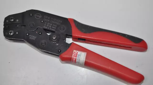MOLEX ENG# CR60930A EDP# 11-01-0208 AWG 36-22 HAND CRIMP TOOL CRIMPER - No Guide