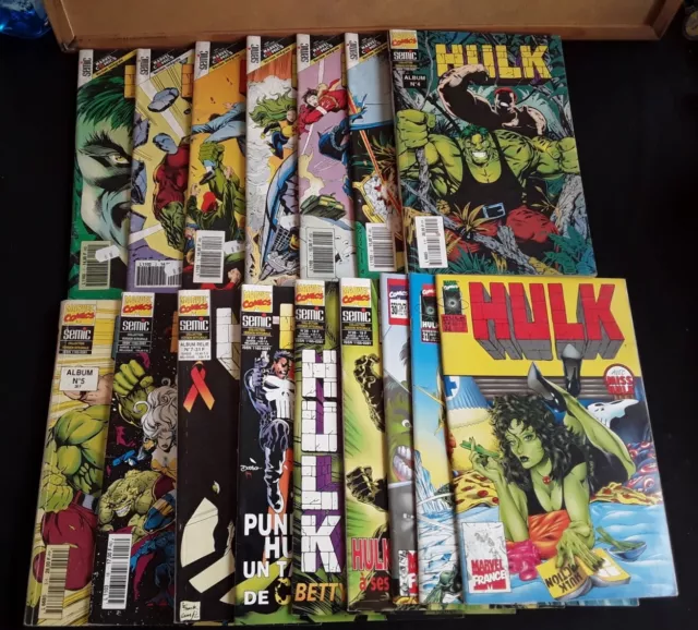 Lot de 16 HULK SEMIC 13 revues + 3 Albums reliés- TBE voir détails