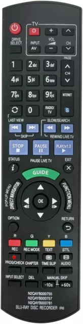 New N2QAYB000755 N2QAYB000757 N2QAYB000781 Remote Control fit for Panasonic Blu-