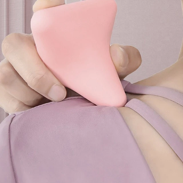 (Pink) Four Corner Massager Neck Plantar Massage Tool Portable Relieve