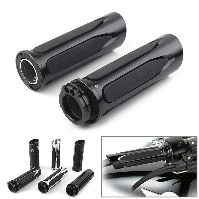 Soft Touch Hand Grips For Harley Touring Street Road Glide Electra Glide