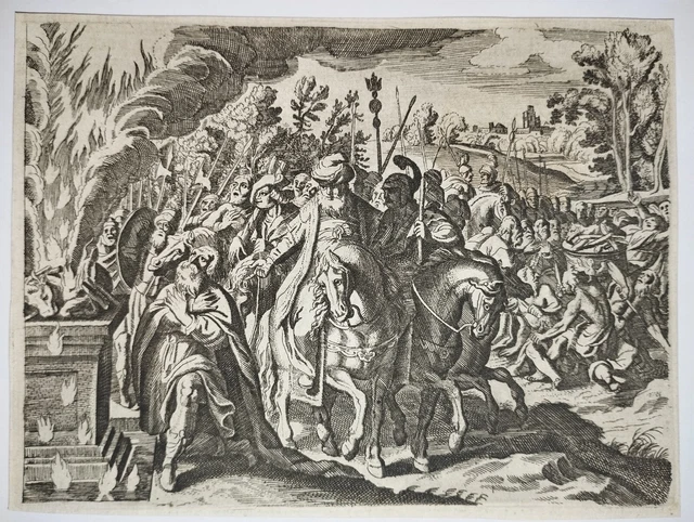 ELIA, DOPO AVER visto il vero Dio, ordina d'uccidere 150 sacerdoti_Rame