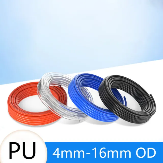 Tubo pneumatico poliuretano PU flessibile trasparente/nero/rosso/blu