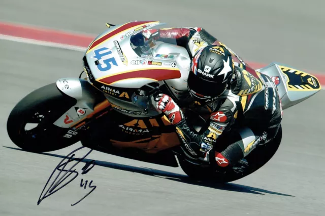 Scott REDDING SIGNED MOTOGP 12x8 Photo AFTAL COA Autograph Marc VDS RARE