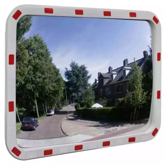 Rectangular Convex Safety Mirror Outdoor Reflective Traffic Security Wide Angle