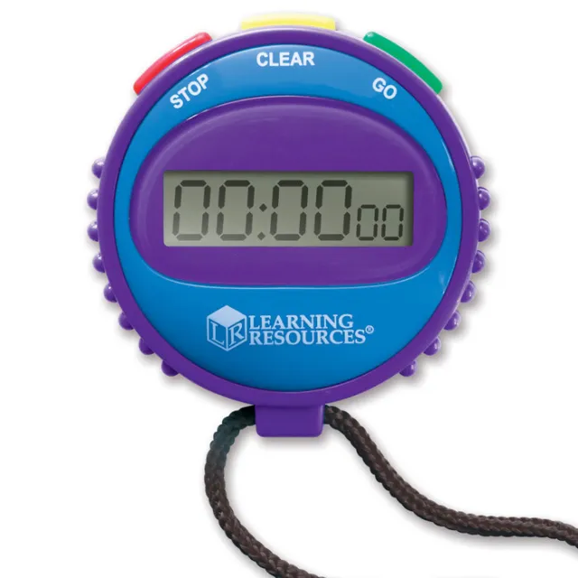 Simple Stopwatch - Children's Stop Watch Sports and Classroom Timer with Lanyard