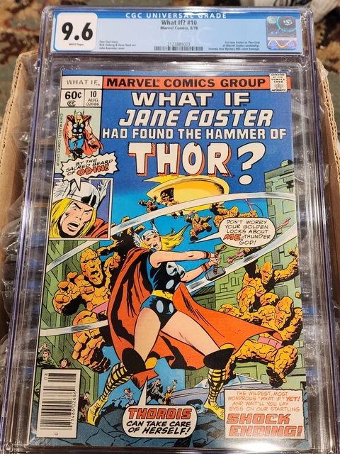 1978 Marvel What If #10 Cgc 9.6 Nm+ Wp 1St Jane Foster As Thor Newsstand Rare