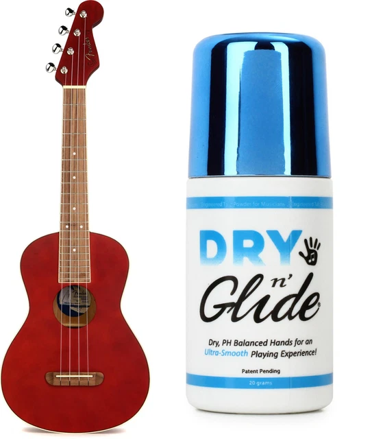 Fender Avalon Tenor Ukulele - Cherry + Graph Tech PH-0002-01 Value Bundle