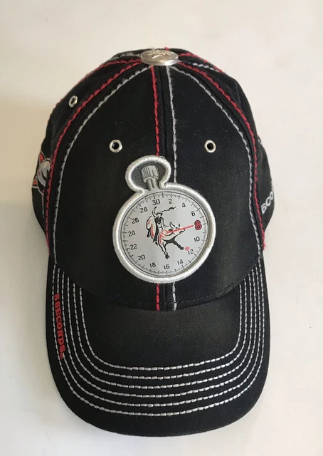 PBR 8 Seconds Men’s Rodeo Strapback Baseball Cap Black