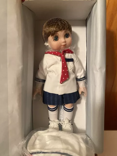 Marie Osmond Adora Beau Nautical & Nice Sailor 9" Doll & Charm & Stand