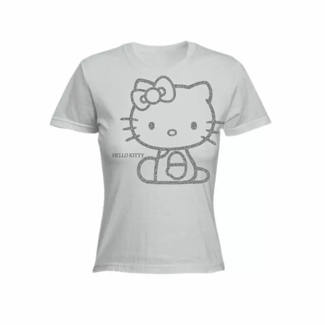 Hello Kitty Bianca L T-Shirt Maglietta Maglia Bambini Bambina Originale Sanrio