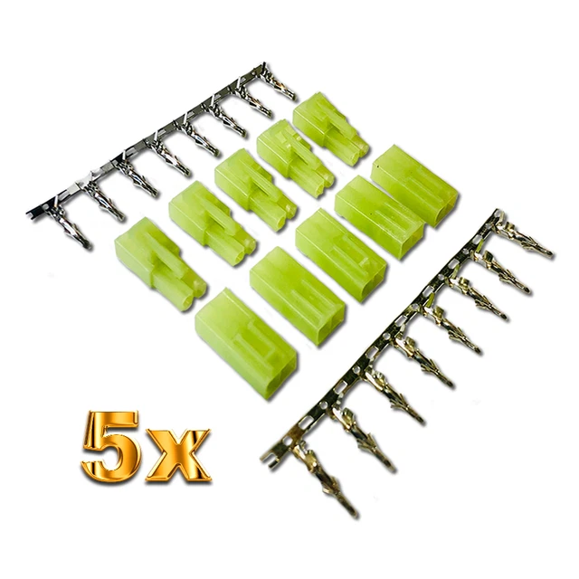 Marfitec T95 Steckverbinder – 5 Paar (10 Stück), Kompatibel Mit Mini Tamiya, Crimp-Set