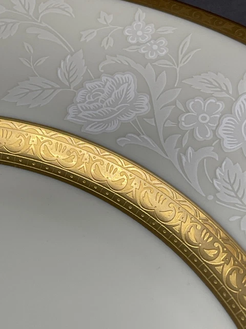 Mikasa Antique Lace L5531 Buffet Platter Serving  12"  Ivory & Gold Trim 4256