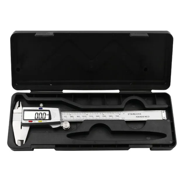 Stainless Steel Electronic Digital Vernier Caliper Micrometer Guage LCD 0-150mm
