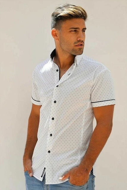Chemise Homme Absolute Rebellion En Coton Vichy Bleu - Manches Longues, Slim Fit